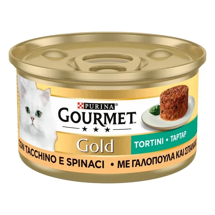 Purina Gourmet Gold Tortini con tacchino e spinaci 85g