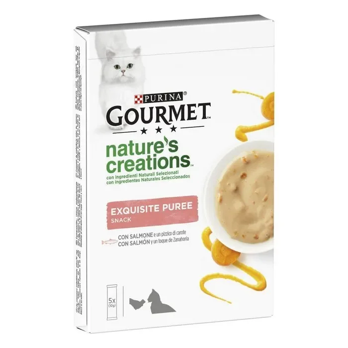 Purina Gourmet Nature’s Creation Exquisite Puree con Salmone e carota 50g
