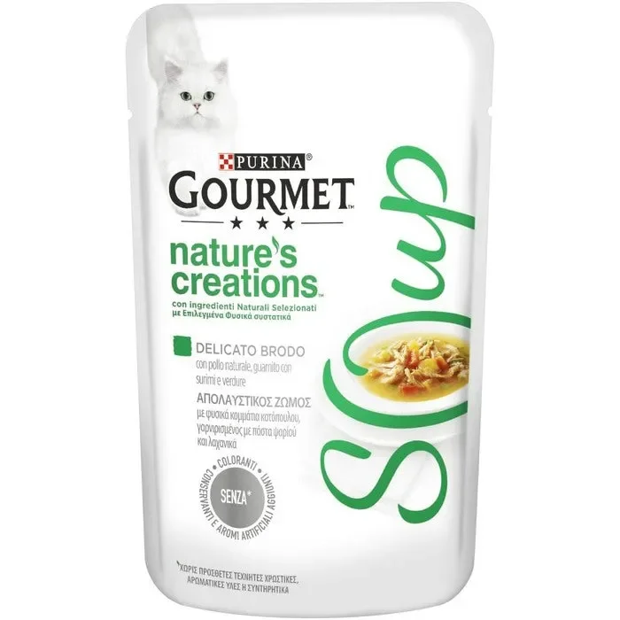 Purina Gourmet Nature’s Creation Soup Pollo e verdure 40g