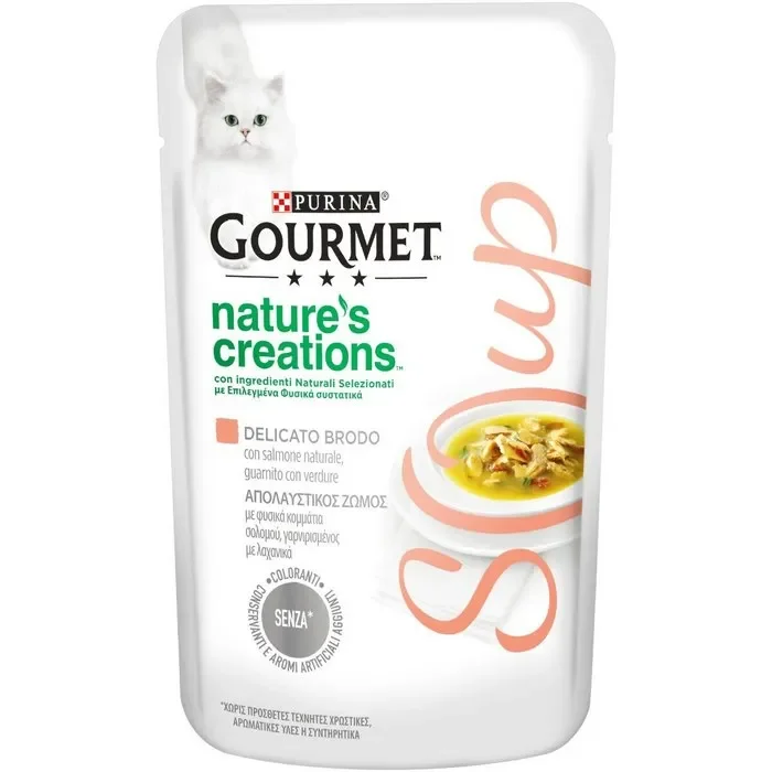 Purina Gourmet Nature’s Creation Soup salmone e verdure 40g