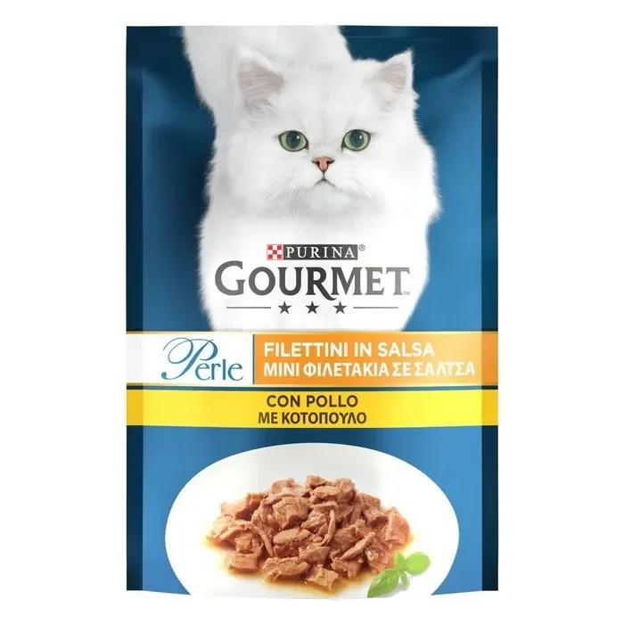 Purina Gourmet Perle Filettini in salsa con pollo 85g