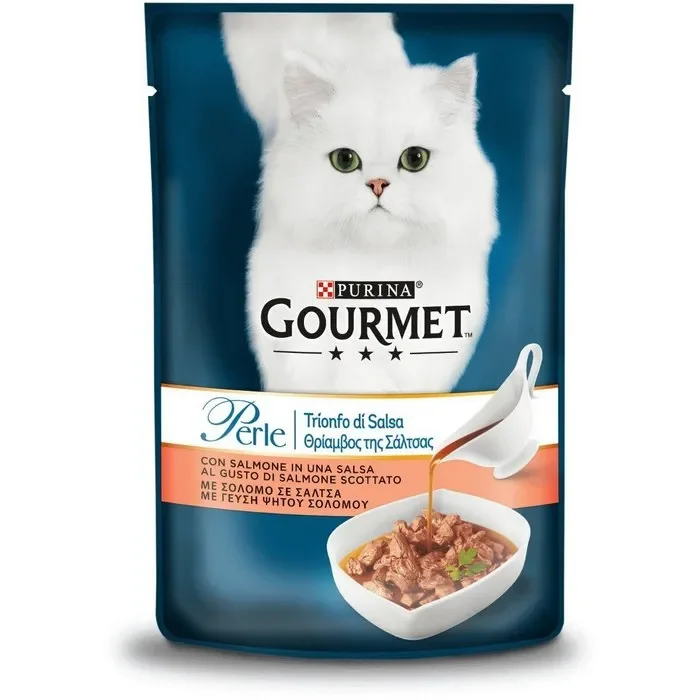 Purina Gourmet Perle Trionfo in salsa con salmone 85g