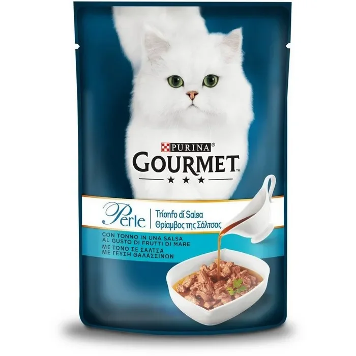 Purina Gourmet Perle Trionfo in salsa con tonno 85g Fornitura