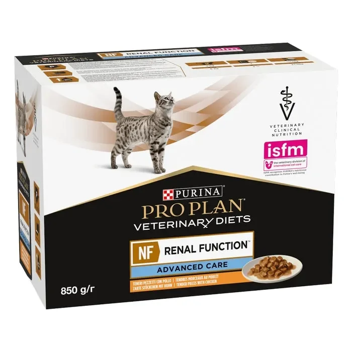 Purina Pro Plan Feline Veterinary Diets NF Renal Function Advanced Care al Pollo 10x85g