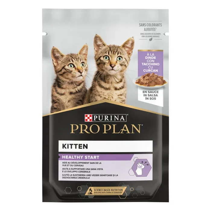 Purina Pro Plan Kitten Pezzetti con tacchino in salsa 85g