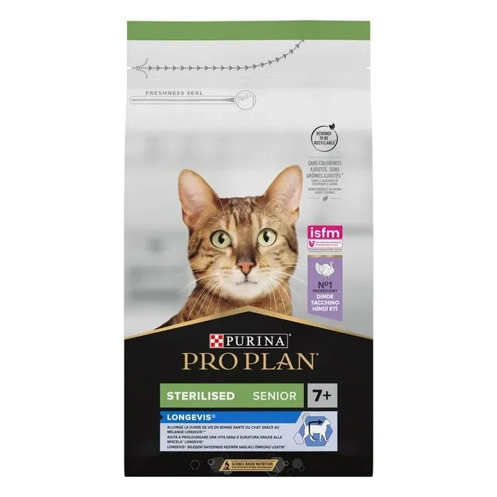 Purina Pro Plan Senior Sterilised Longevis ricco in Tacchino - immagine 2