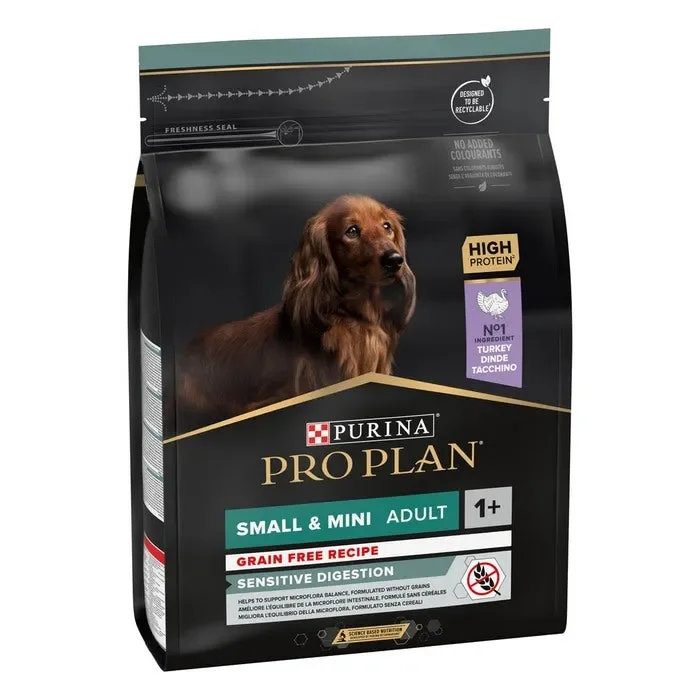 Purina Pro Plan Small&Mini Adult Sensitive Digestion Grain Free ricco in tacchino