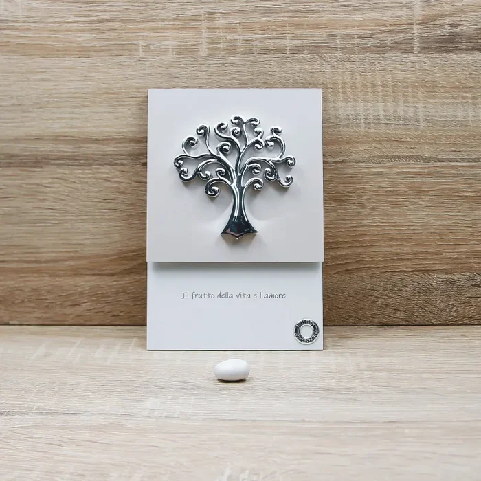 Quadretto Appendichiavi Albero della Vita “Il frutto della Vita è l’Amore” Lully Argenti