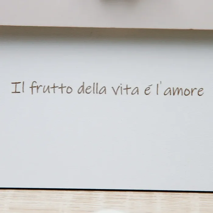 Quadretto Appendichiavi Albero della Vita “Il frutto della Vita è l’Amore” Lully Argenti - immagine 3