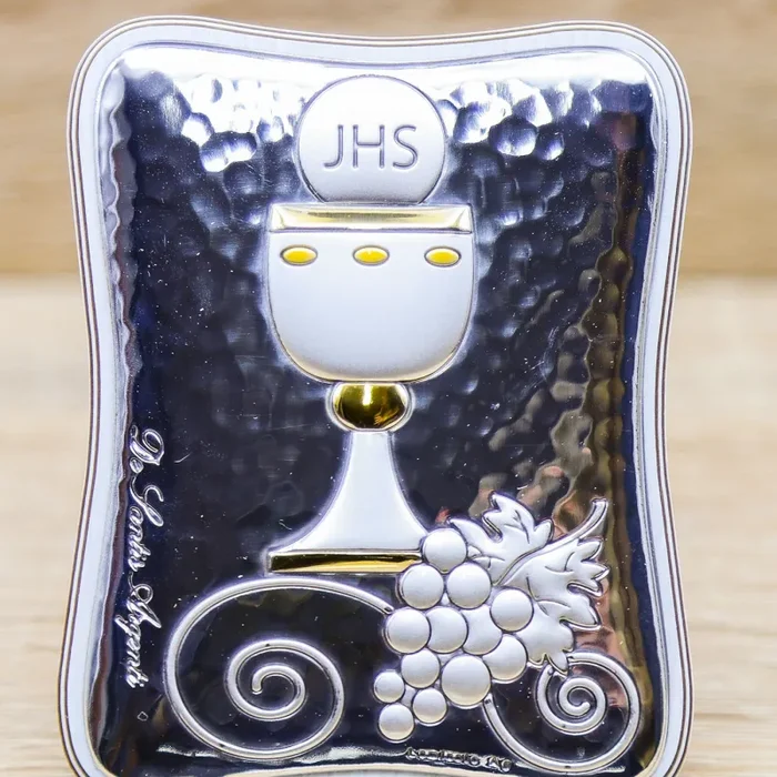 Quadretto Argento con Calice De Santis Argenti - immagine 3