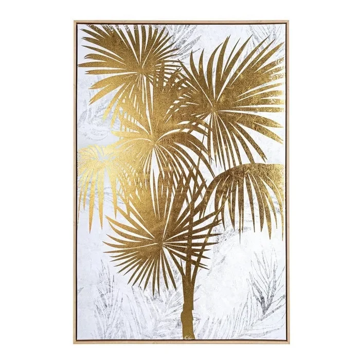 Quadro con palma dorata 122×82 cm – Bold