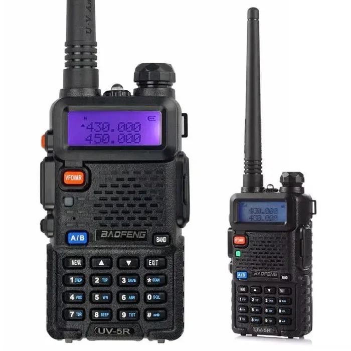 Radio Baofeng UV-5R Dual Band Two-Way Radio include Auricolare e CaricaBatterie