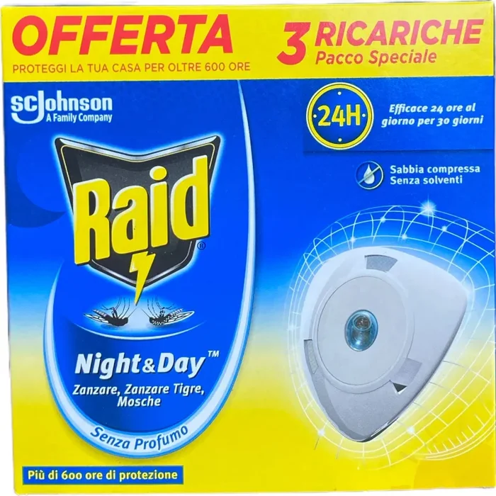 Raid night&day ricarica da 3 pezzi Fornitura