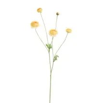 RAMO CON FIORI DI RANUNCOLO IN SETA GIALLO (h.90cm)