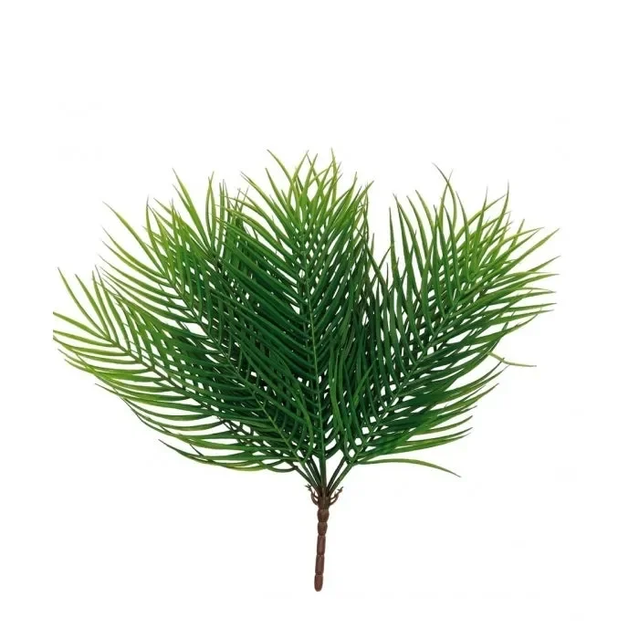 Ramoscello artificiale con foglie per decorazione 49 cm