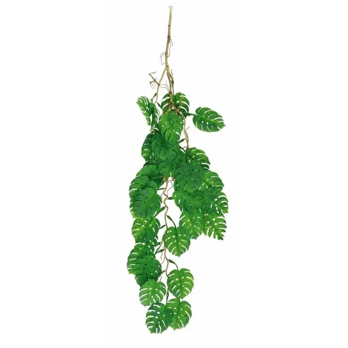 Ramoscello artificiale con foglie per decorazione 90 cm