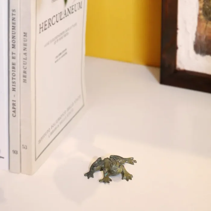 Rana in bronzo – Statuetta mignon - immagine 2