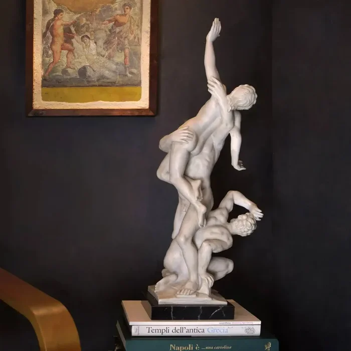 Ratto delle Sabine di Giambologna – Statua in marmo 68 cm