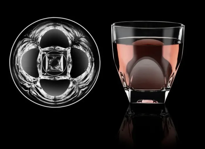 RCR Cristalleria Italiana Bicchiere Antea 2 Ametista 4 Pz