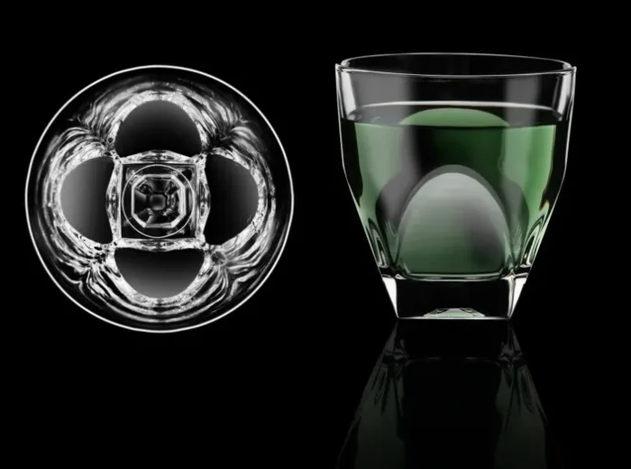 RCR Cristalleria Italiana Bicchiere Antea 2 Emerald 4 Pz