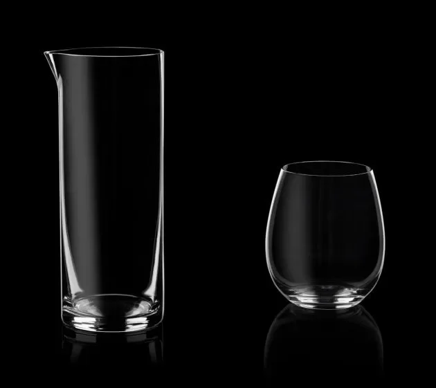 RCR Cristalleria Italiana Set Tavola 6 Bicchieri Stemless e Brocca