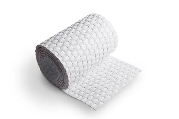 Recinzione Giardino, Strisce Frangivista in PE in Rattan, Protezione per Gli Sguardi Indiscreti, Polyrattan Pannelli per Recinzioni, (Rotolo 255 cm x 19 cm Bianco) - immagine 2