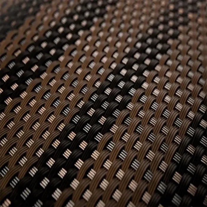 Recinzione Giardino, Strisce Frangivista in PE in Rattan, Protezione per Gli Sguardi Indiscreti, Polyrattan Pannelli per Recinzioni, (Rotolo 255 cm x 19 cm Marrone Mix) - immagine 3