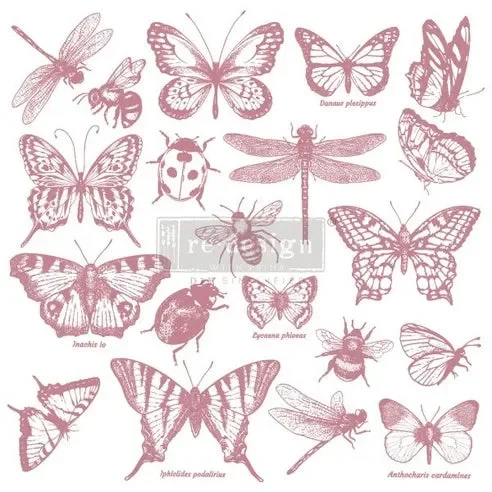 Redesign Decor Clear-Cling Stamps – Monarch Collection – misura 30,48 cm x 30,48 cm