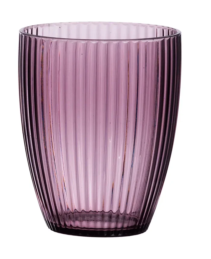 Regalo Italiano Bicchiere Plastica Pangar Ass. D 9 Cm H 11 Cm Grigio Blu o Porpora 1 Pz