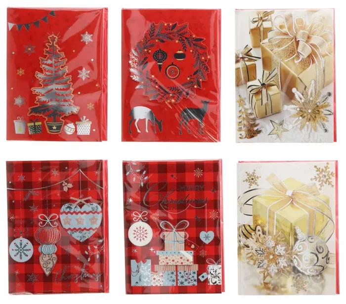 Regalo Italiano Biglietto Auguri di Natale Mus con Busta 15 x 20 Cm Ass. 1 Pz