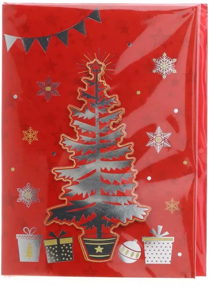 Regalo Italiano Biglietto Auguri di Natale Mus con Busta 15 x 20 Cm Ass. 1 Pz - immagine 2