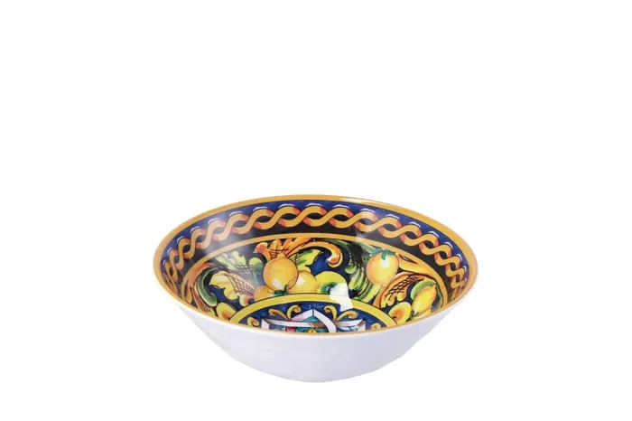 Regalo Italiano Ciotola Melamina Lemon D 21,5 Cm H 8 Cm Giallo