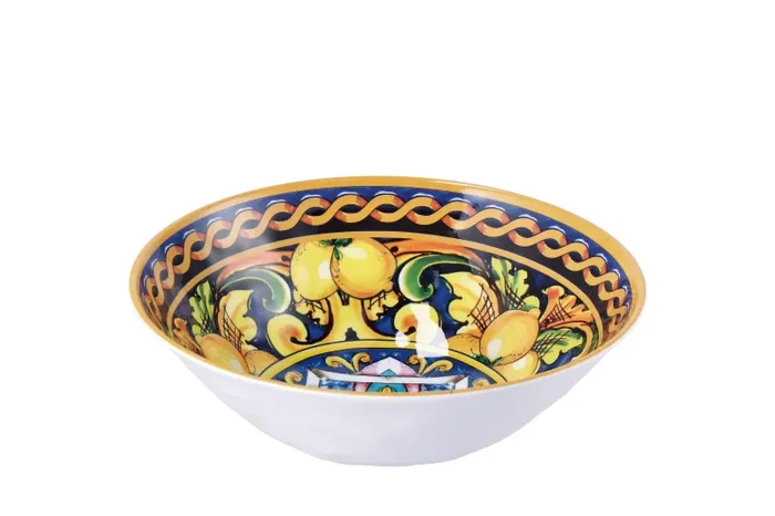 Regalo Italiano Ciotola Melamina Lemon D 28 Cm H 9 Cm Giallo Vendita calda online