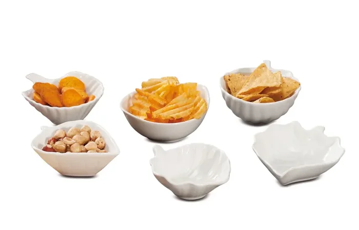 Regalo Italiano Ciotola Porcellana Ass. H 5 x 12 x 10 Cm Bianco 1 Pz