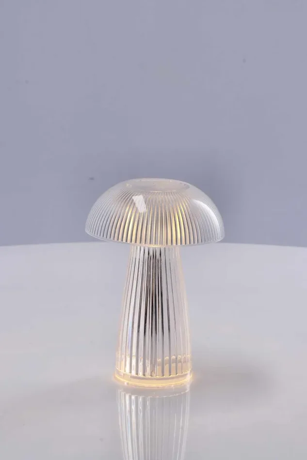 Regalo Italiano MiniLampada Fungo da Tavola Ass. D 8,5 Cm H 12 Cm Trasparente 1 Pz In saldo - immagine 2