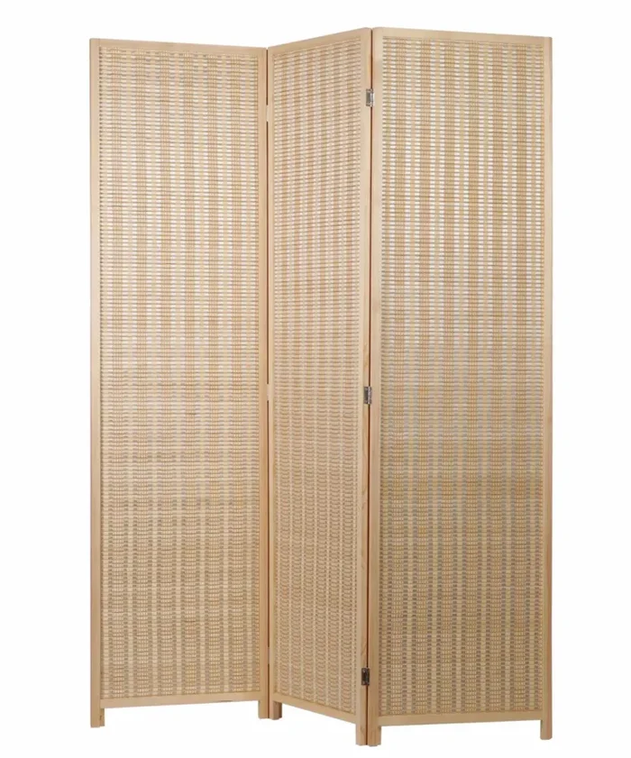Regalo Italiano Paravento a 3 Ante in Bamboo Naturale 150 x 180 Cm