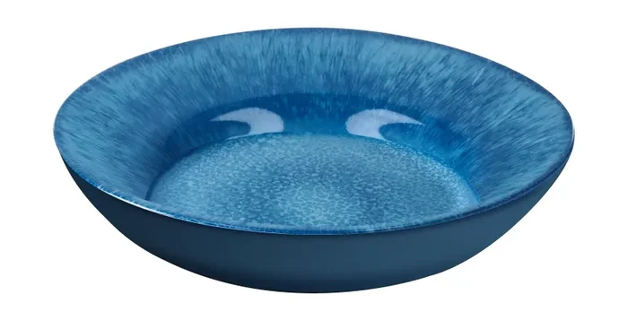 Regalo Italiano Piatto Fondo Melamina D 22 Cm H 5 Cm Blu Moda