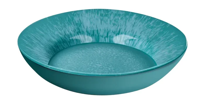 Regalo Italiano Piatto Fondo Melamina D 22 Cm H 5 Cm Verde Acqua
