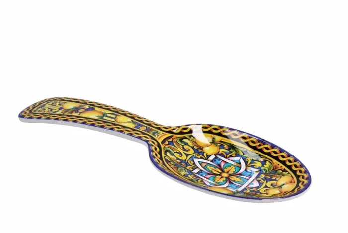 Regalo Italiano Posa Cucchiaio Melamina Lemon 10 x 28 Cm H 3 Cm Giallo