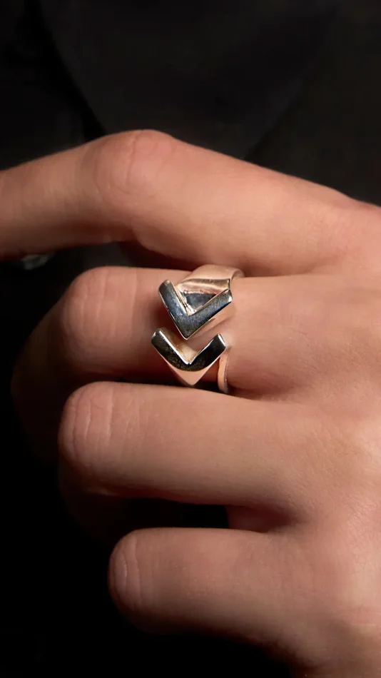 Rewind – Anello in argento 925