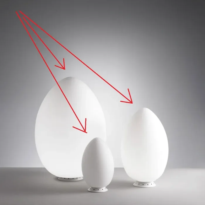 Ricambio Uovo lampada da tavolo