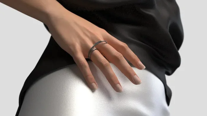 Rope – anello in acciaio inox stampa diretto 3D - immagine 3