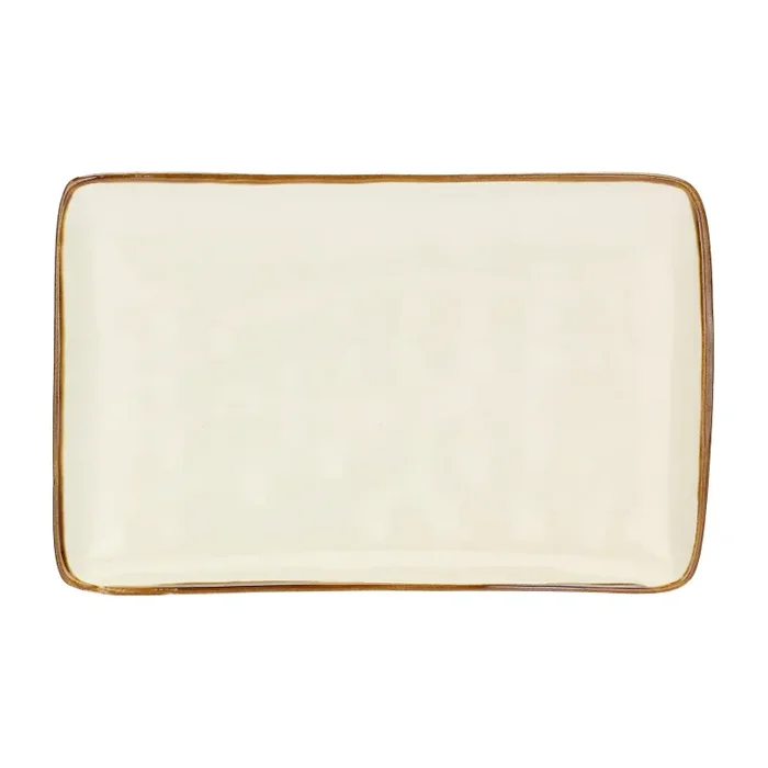 ROSE & TULIPANI Concerto Avorio Vassoio Rettangolare 27 x 19