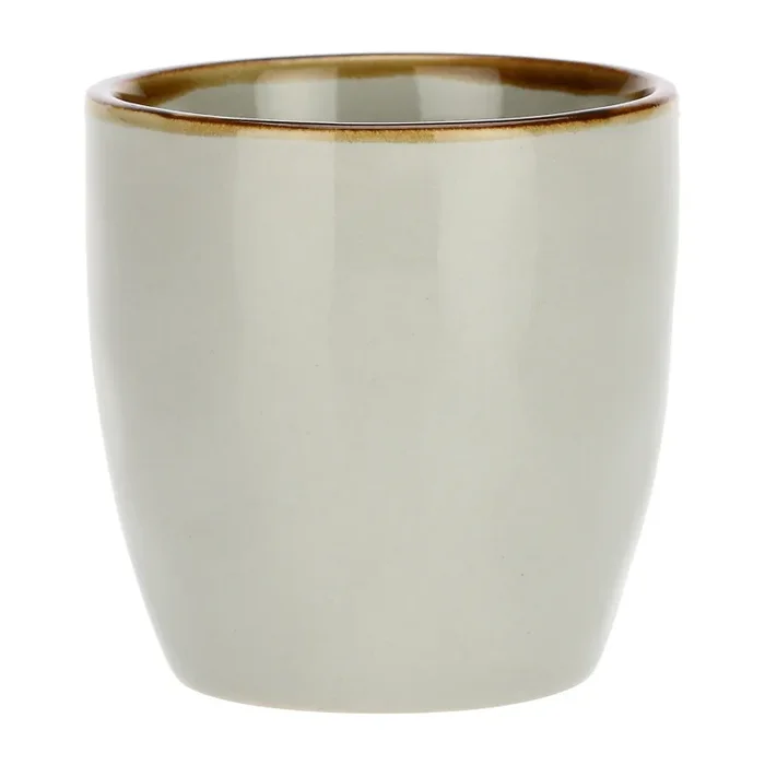 ROSE & TULIPANI Concerto Grigio Perla Set 6 Bicchierini Caffè