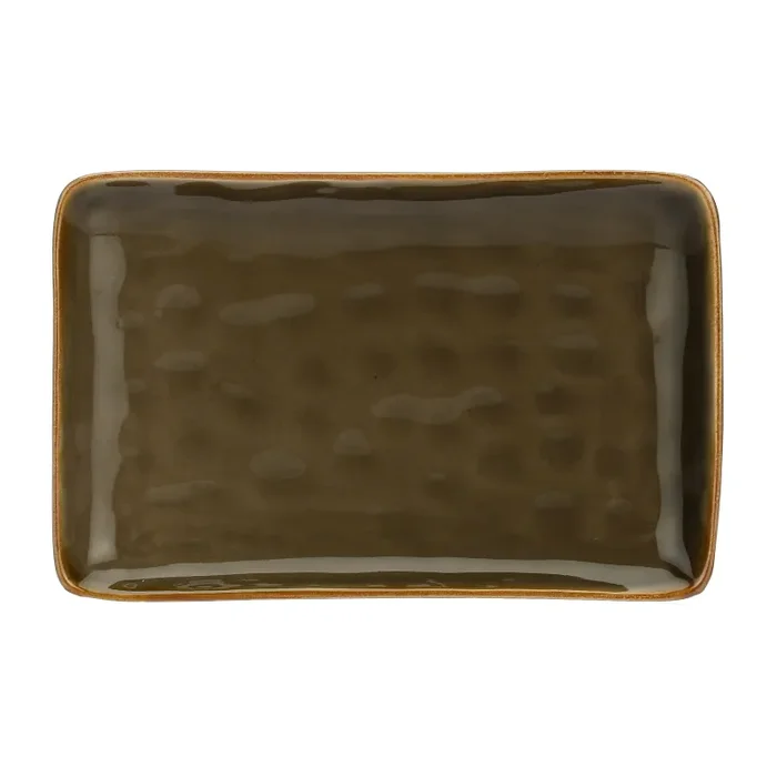 ROSE & TULIPANI Concerto Grigio Tortora Vassoio Rettangolare 20 x 13