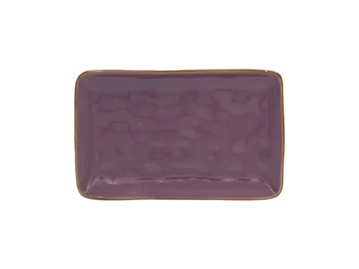 ROSE & TULIPANI Concerto Malva Vassoio Rettangolare 20 x 13 Cm