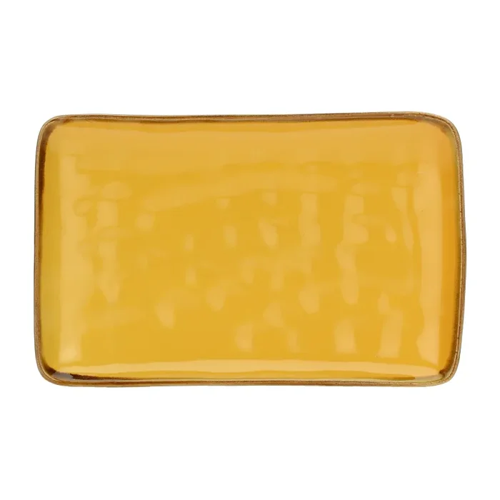 ROSE & TULIPANI Concerto Ocra Vassoio Rettangolare 27 x 19