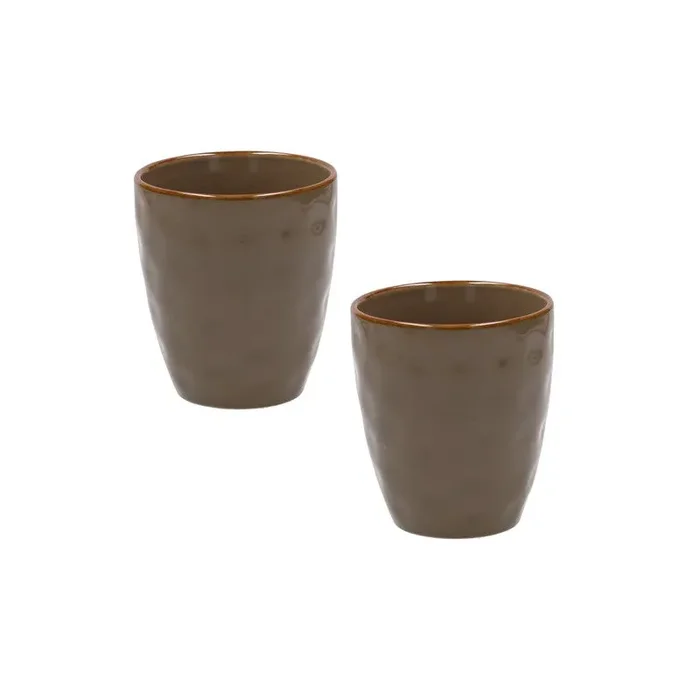 ROSE & TULIPANI Concerto Tortora Set 2 Bicchieri Acqua