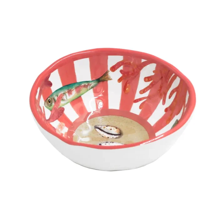 ROSE & TULIPANI Litorale Coppetta D 15 Cm Alice Corallo Melamina - immagine 2