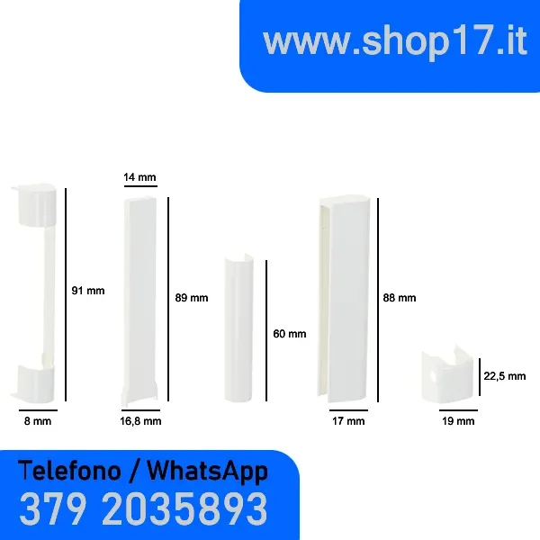 Roto NX BIANCO – 5pz Coperture per cerniere – ferramenta per finestre e porte finestre in pvc – BIANCO r07.2 Online ora - immagine 2